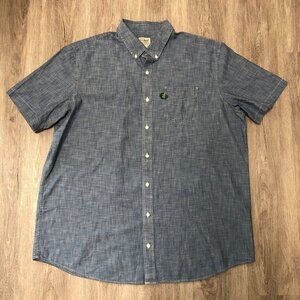 NWT L.L. Bean Easy Care Chambray Shirt Men's Size XXL Tall (2XLT) Short Sleeve